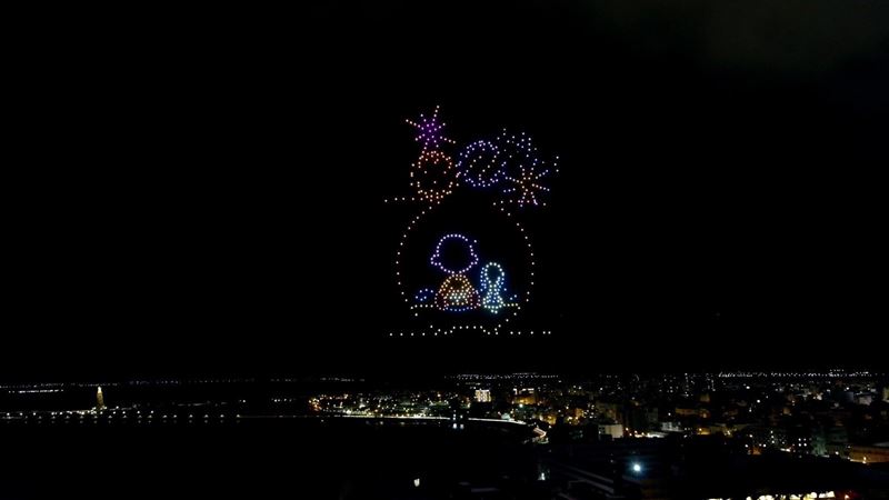 全新的SNOOPY無人機圖形正式亮相。（澎湖縣政府提供）