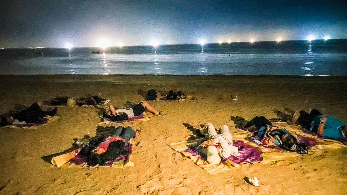 吉貝島光害極少，成為觀星的絕佳地點，躺臥沙灘仰望璀璨星空，感受寧靜與浪漫。 圖：孫家銘攝